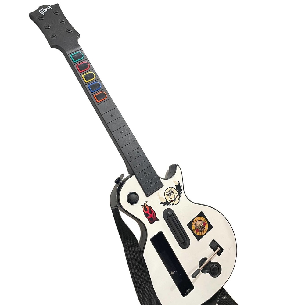 Les Paul Gibson Wii Guitar Hero in white working